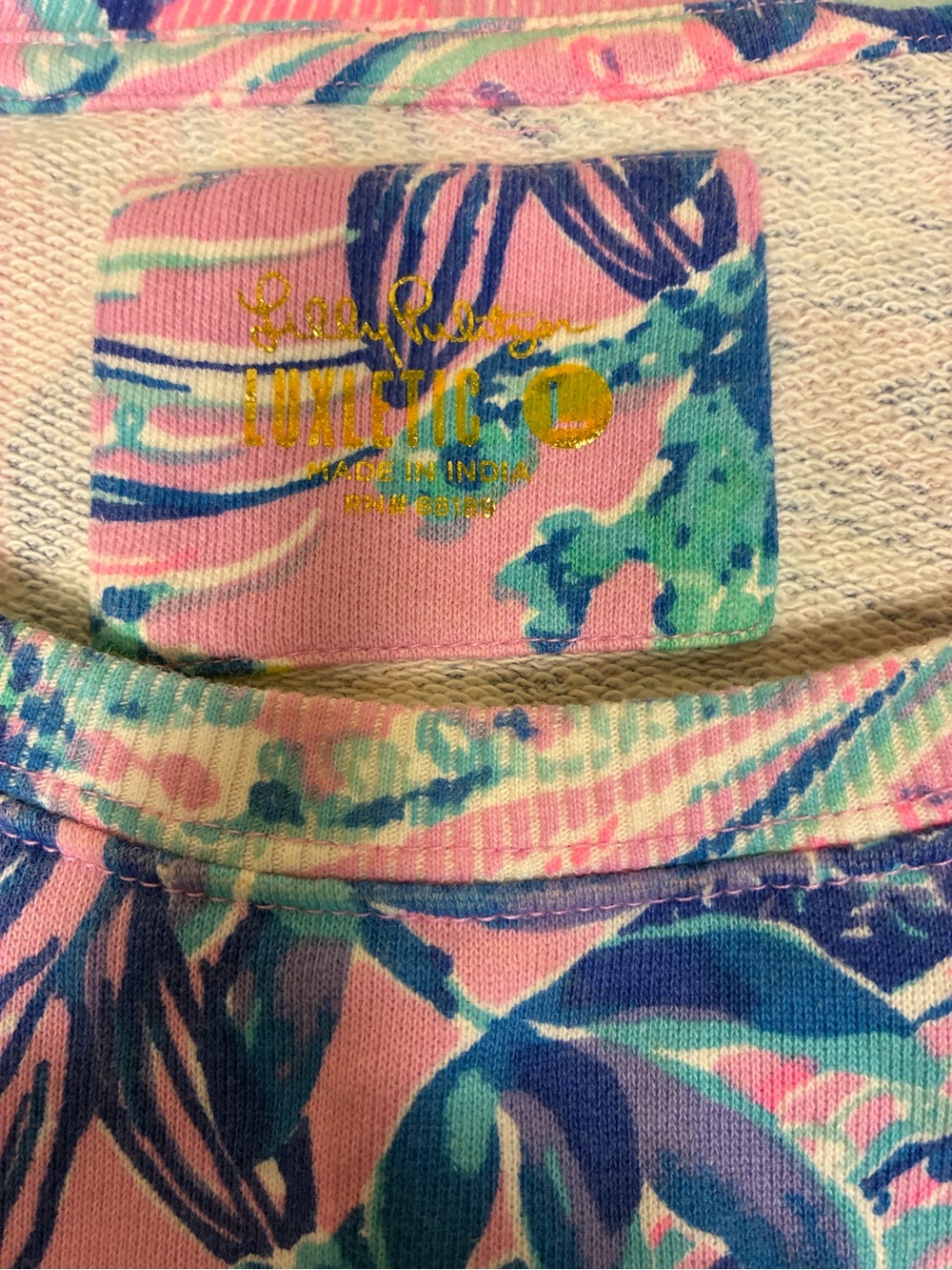 Lily Pulitzer Luxletic Beach Comber Pullover Sweatshirt - Picture 4 of 12